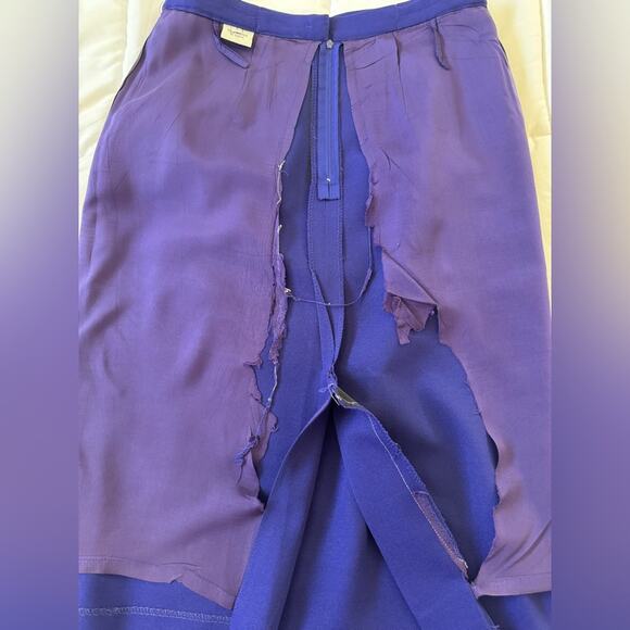 Vintage ‘90s Dark Purple Pencil Midi Skirt - Picture 10 of 10